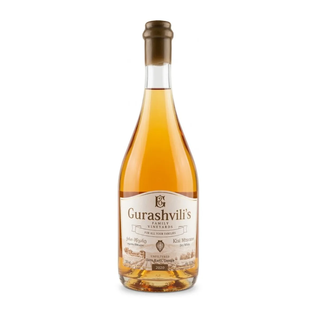 Kisi • Mtsvane Qvevri 2020 — GURASHVILI WINE, Amber, Kakheti