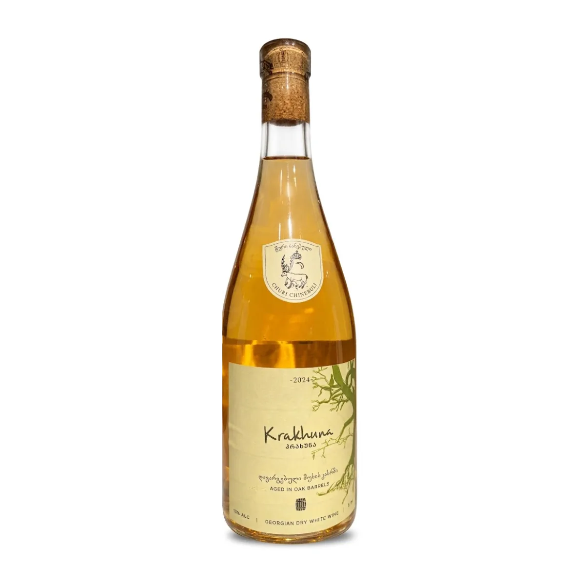 Krakhuna Oak Barrel Aged 2024 — CHURI CHINEBULI, White, imereti