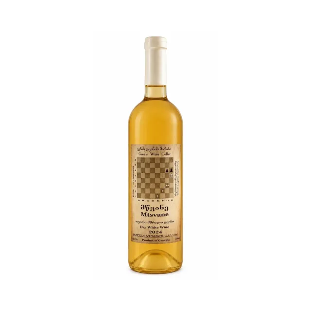 Mtsvane 2024 — GENA'S WINE CELLAR, White, Kakheti